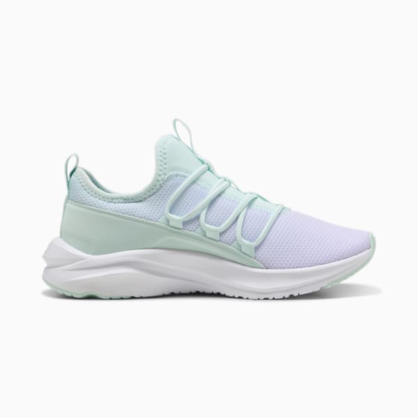 Zapatos para correr para niños grandes SOFTRIDE One4All con variación de tonos, Peaceful Blue-Lilac Frost-PUMA White, extralarge