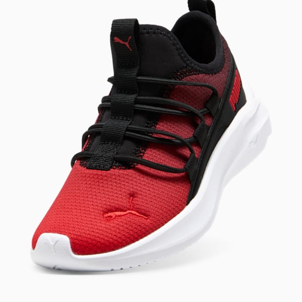 SOFTRIDE One4All Slip On Gradient Little Kids' Running Shoes, PUMA Black-For All Time Red-PUMA White, extralarge
