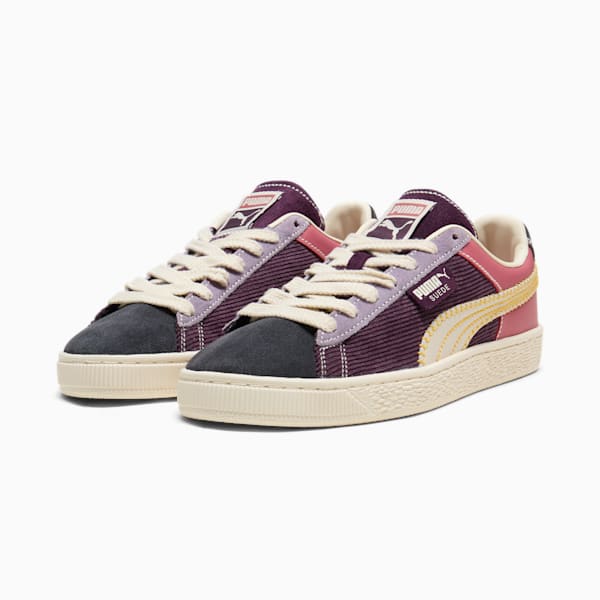 Tenis Suede Crafted, Flat Dark Gray-Midnight Plum-Alpine Snow, extralarge
