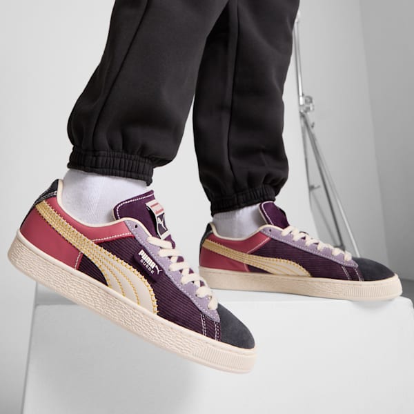 Tenis Suede Crafted, Flat Dark Gray-Midnight Plum-Alpine Snow, extralarge