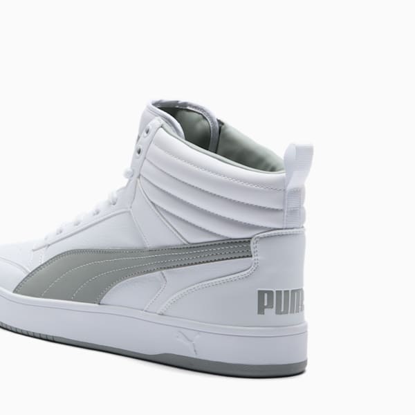 PUMA Dribble Mid Men's Sneakers, PUMA White-Smokey Gray, extralarge