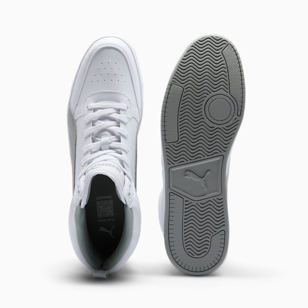 PUMA Dribble Mid Men's Sneakers, PUMA White-Smokey Gray, extralarge