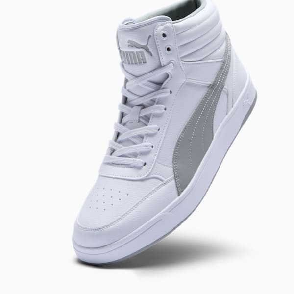 Zapatillas PUMA Dribble Mid, hombre, PUMA White-Smokey Gray, extralarge