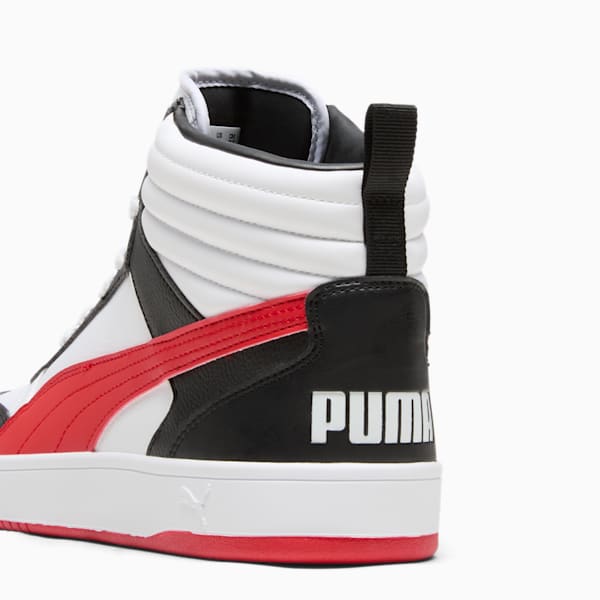 PUMA Dribble Mid Men's Sneakers, PUMA White-For All Time Red-PUMA Black, extralarge