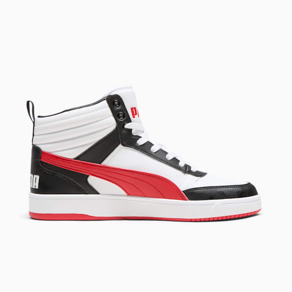 Zapatillas PUMA Dribble Mid, hombre, PUMA White-For All Time Red-PUMA Black, extralarge