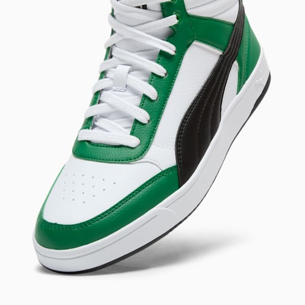 PUMA Dribble Mid Men's Sneakers, PUMA White-PUMA Black-Archive Green, extralarge