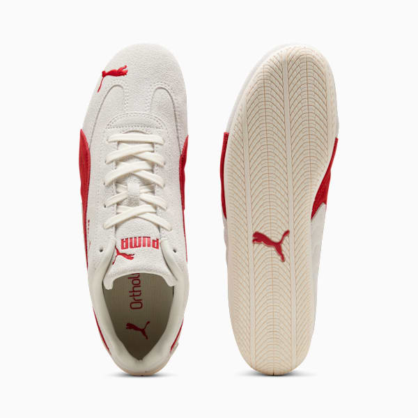 Tenis Speedcat Piping para mujer, Vapor Gray-For All Time Red, extralarge