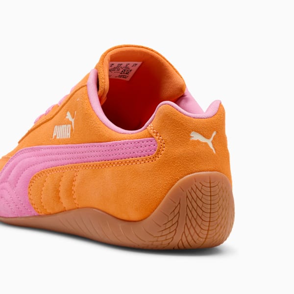 Tenis Speedcat Piping para mujer, Orange Glo-Poised Pink, extralarge