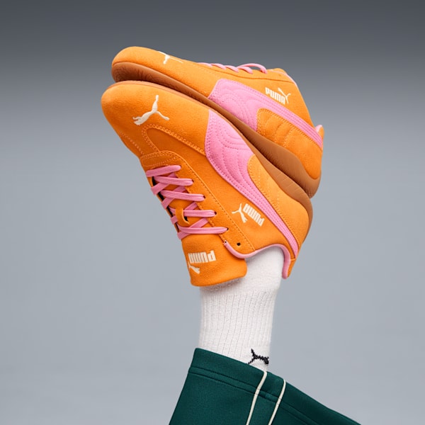 Tenis Speedcat Piping para mujer, Orange Glo-Poised Pink, extralarge