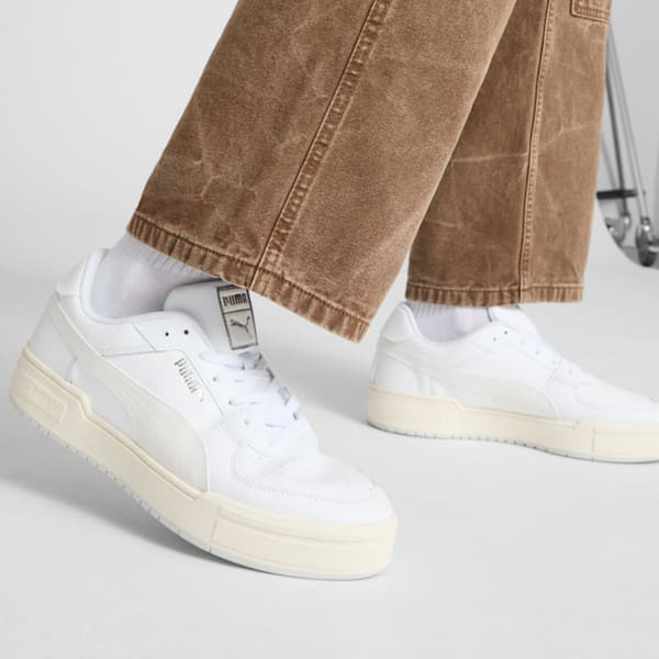 CA Pro Lights On Reflect Sneakers, PUMA White-PUMA White-PUMA Silver, extralarge