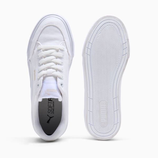 Tenis Court Classic Vulc para mujer, PUMA White-Alpine Snow, extralarge