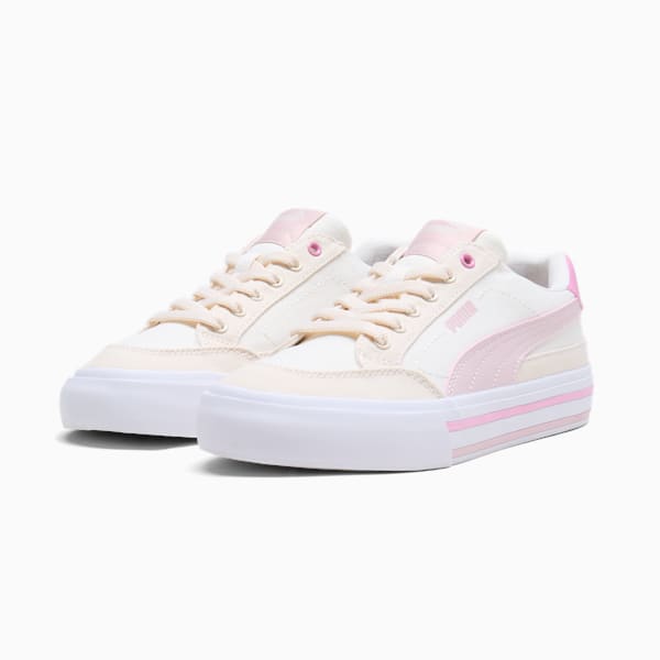 Court Classic Vulc Womens Sneakers, Warm White-Mauve Mist-Alpine Snow, extralarge