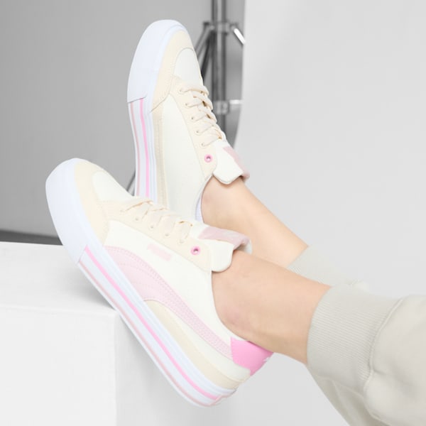 Court Classic Vulc Womens Sneakers, Warm White-Mauve Mist-Alpine Snow, extralarge