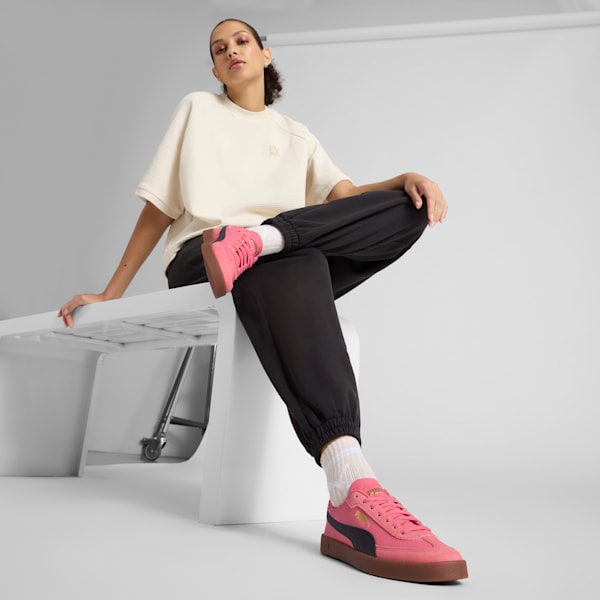 PUMA Club II Era Women's Sneakers, Magic Rose-New Navy-Gum, extralarge