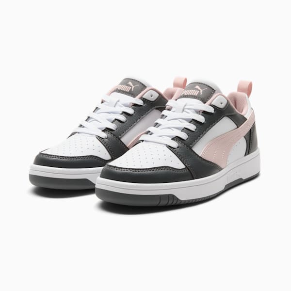 Tenis para mujer Rebound v6 Low, Strong Gray-Mauve Mist-PUMA White, extralarge