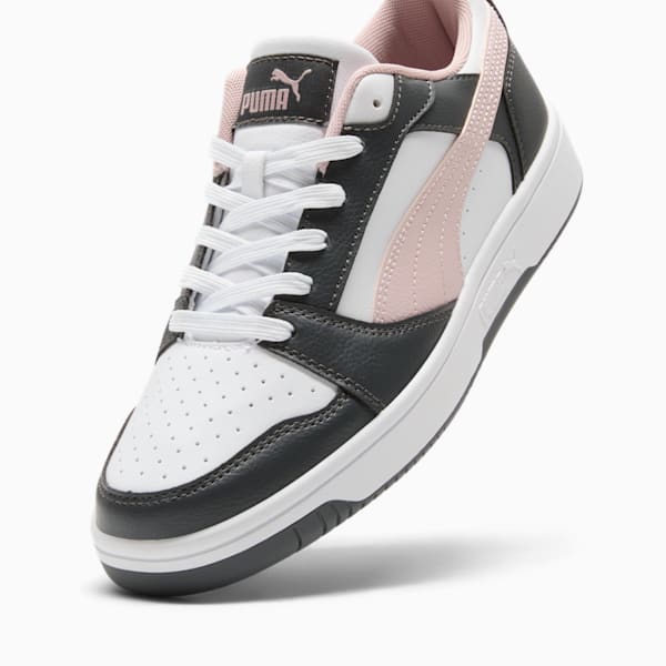 Tenis para mujer Rebound v6 Low, Strong Gray-Mauve Mist-PUMA White, extralarge