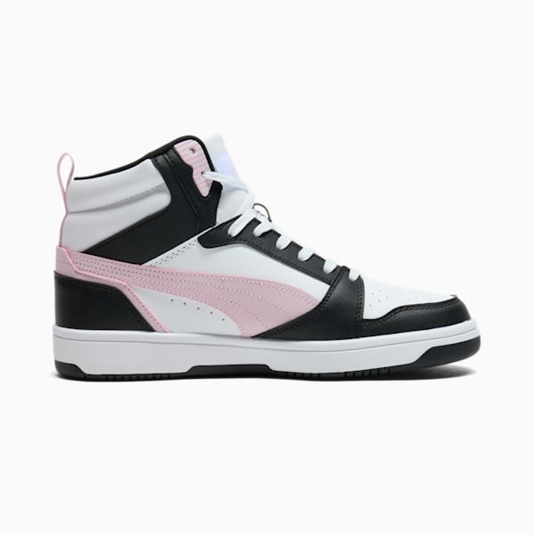 Tenis Rebound para mujer V6 Mid, PUMA White-Rose Mauve-PUMA Black, extralarge