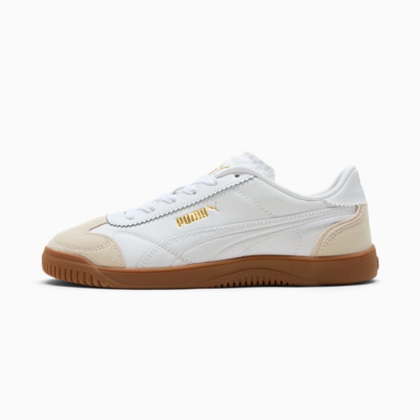 Sneakers PUMA Club 5v5 Suede Femme, Alpine Snow-PUMA White-PUMA Gold, extralarge