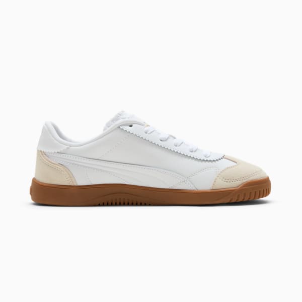 Sneakers PUMA Club 5v5 Suede Femme, Alpine Snow-PUMA White-PUMA Gold, extralarge