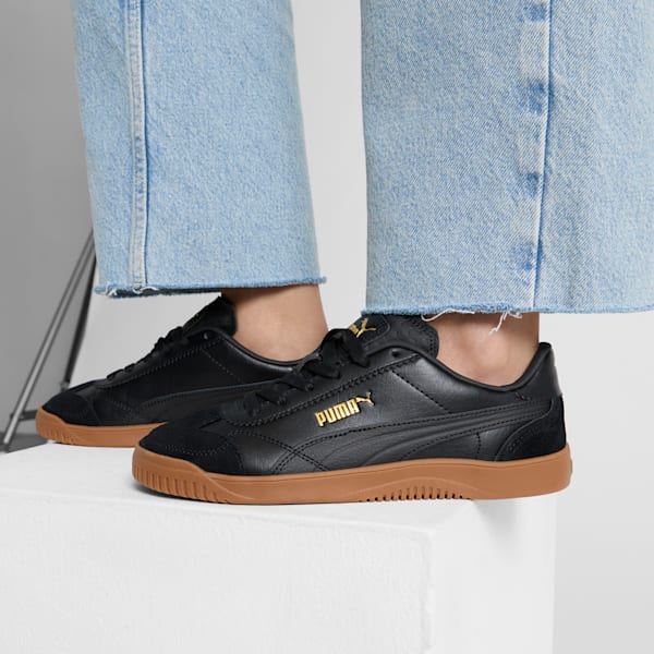 Tenis para hombre PUMA Club 5v5 Lux, PUMA Black-PUMA Black-PUMA Gold, extralarge