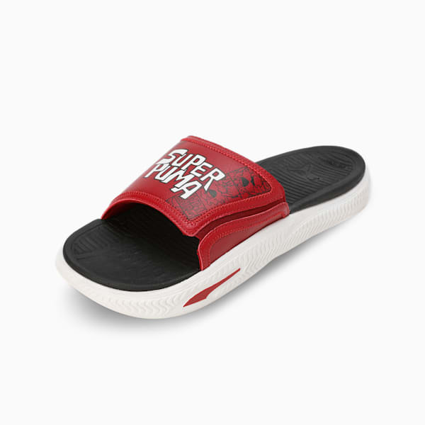 Softride Pro 24 Super Men's Slides, Intense Red-Warm White-PUMA Black, extralarge-IND