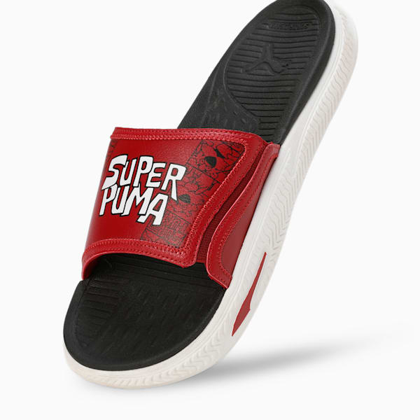 Softride Pro 24 Super Men's Slides, Intense Red-Warm White-PUMA Black, extralarge-IND