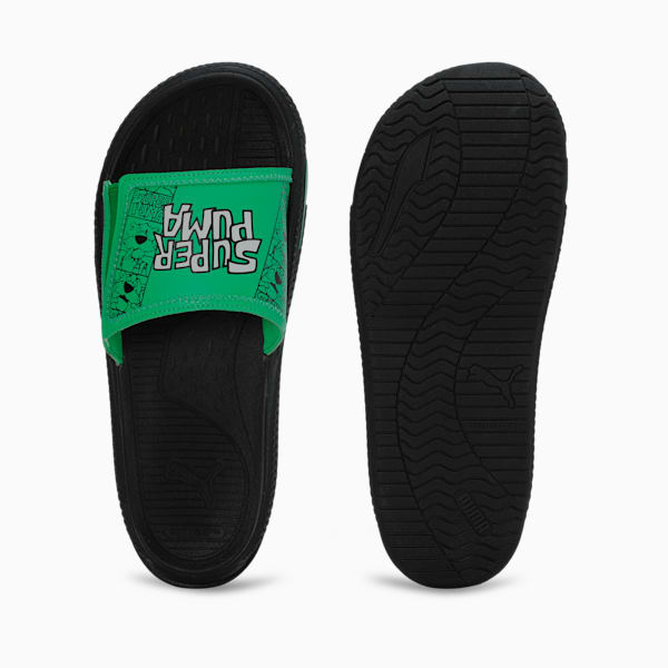 Softride Pro 24 Super Men's Slides, PUMA Black-Grassy Green-PUMA White, extralarge-IND