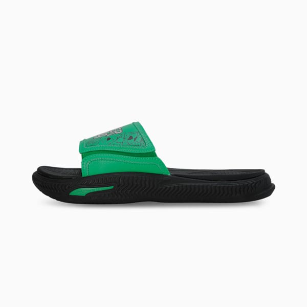 Softride Pro 24 Super Men's Slides, PUMA Black-Grassy Green-PUMA White, extralarge-IND