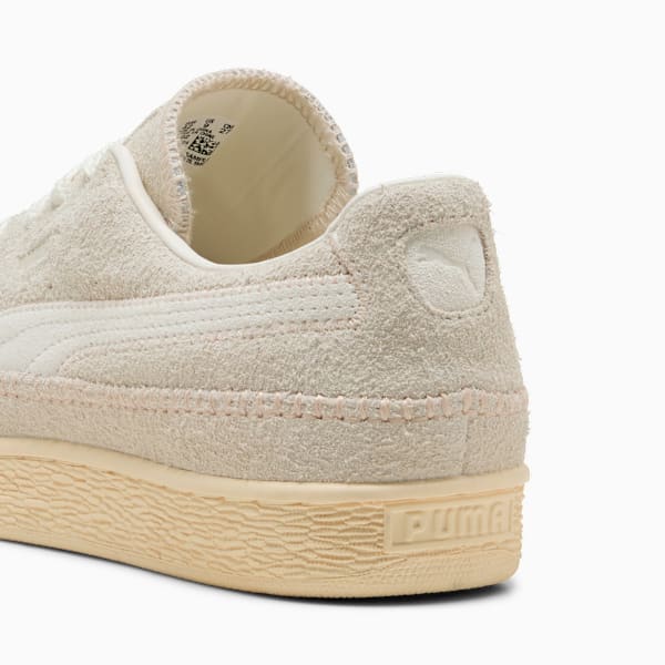 Suede Moccasin Sneakers Unisex, Frosted Ivory-Warm White, extralarge