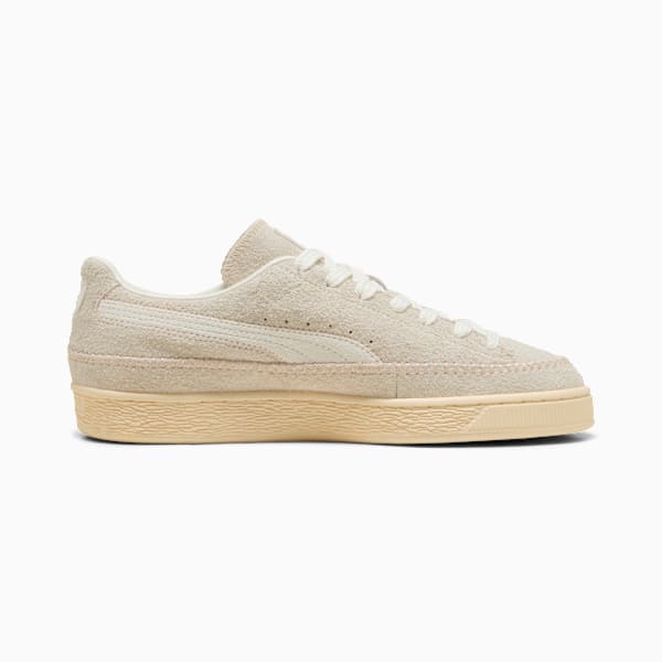 Suede Moccasin Sneakers Unisex, Frosted Ivory-Warm White, extralarge
