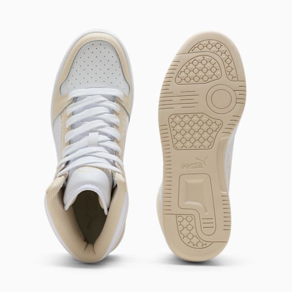 Tenis para mujer PUMA Rebound LayUp Houndstooth, Desert Dust-PUMA White-Alpine Snow, extralarge