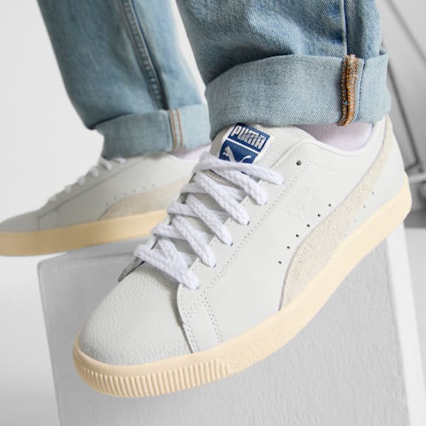 Tenis  Clyde Laundry Boys II, PUMA White-Frosted Ivory, extralarge