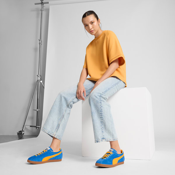 Brasil Sneakers, Vivid Blue-Tangerine, extralarge