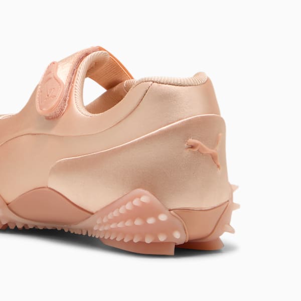 ウィメンズ モストロ フェイ サテン スニーカー, Jasmine Pink-PUMA White, extralarge-JPN