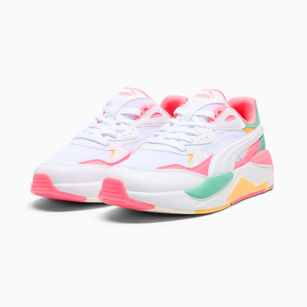 X-Ray Speed Wide Women's Shoes, PUMA White-Sunset Glow-Jade Frost, extralarge