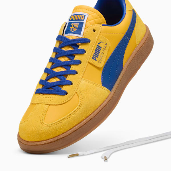 ユニセックス PUMA x パルマ カルチョ スーパーチーム スニーカー, Sport Yellow-Vivid Blue, extralarge-JPN