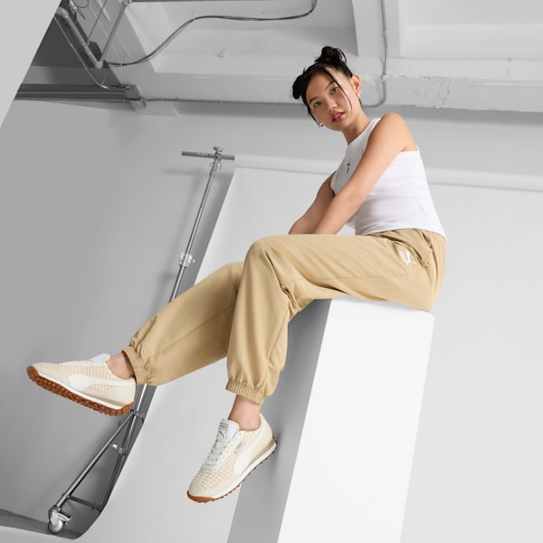 Zapatillas Easy Rider Knit para mujer, Warm White-PUMA White-Oak Branch, extralarge