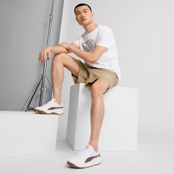 Tenis GV Special NYC Long Run Cordura para hombre, PUMA White-Haute Coffee-PUMA Silver, extralarge