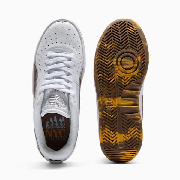 Tenis GV Special NYC Long Run Cordura para hombre, PUMA White-Haute Coffee-PUMA Silver, extralarge