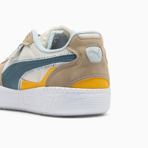 Tenis Palmero Lamoda NYC Long Run para mujer, Oak Branch-Gray Skies-Tangerine, extralarge