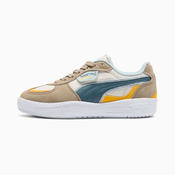 Tenis Palmero Lamoda NYC Long Run para mujer, Oak Branch-Gray Skies-Tangerine, extralarge
