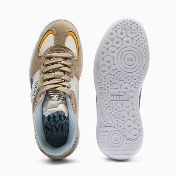 Tenis Palmero Lamoda NYC Long Run para mujer, Oak Branch-Gray Skies-Tangerine, extralarge