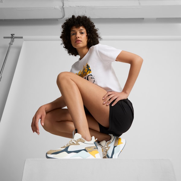 Tenis RS-X NYC Long Run para mujer, Alpine Snow-Oak Branch-Gray Skies, extralarge