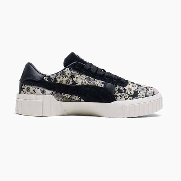 Cali OG Dark Floral Women's Sneakers, PUMA Black-Galactic Gray, extralarge