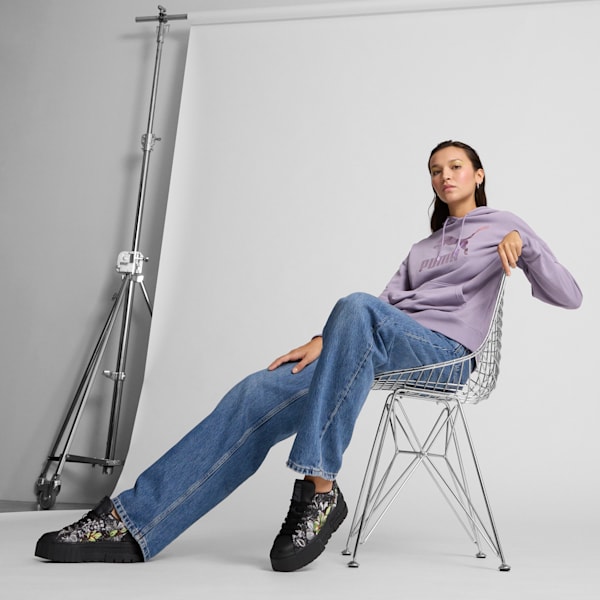 Sneakers Mayze Dark Floral Femme, PUMA Black-PUMA Silver-Smokey Gray, extralarge