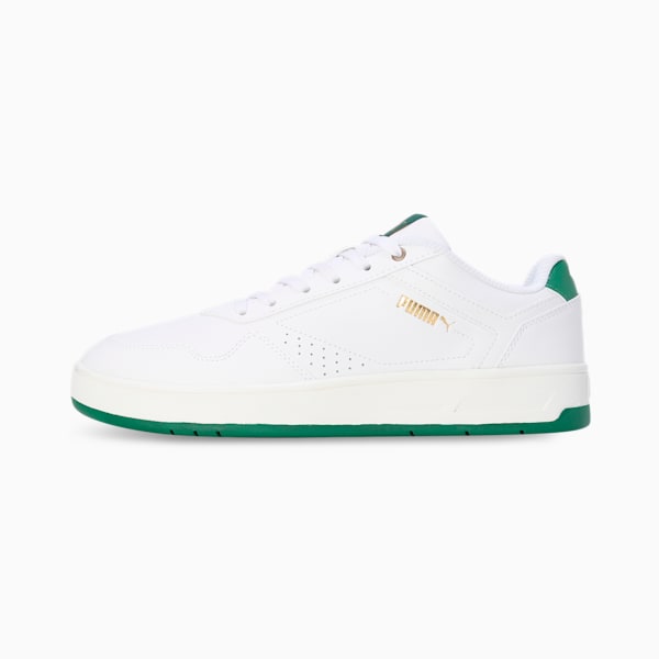 Court Classic Men's Sneakers, PUMA White-Vine-PUMA Gold, extralarge-IND