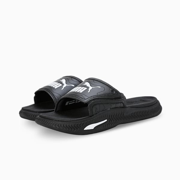 Softride Pro 24 Men's Slides, PUMA Black-PUMA White, extralarge-IND