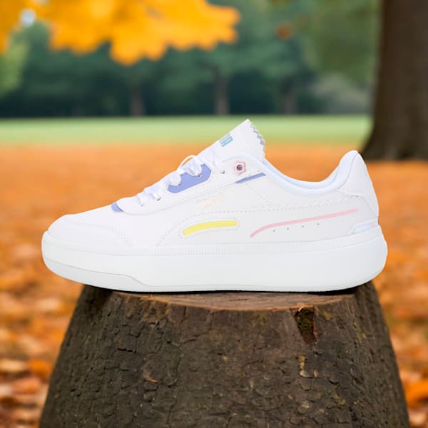 Tori Pixie Women's Sneakers, PUMA White-Lavendar Pop-Pale Lemon-PRISM PINK, extralarge-IND