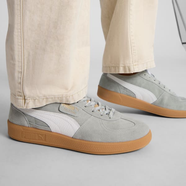 Sneakers Palermo Supertifo en daim Homme, Smokey Gray-PUMA White-PUMA Gold, extralarge