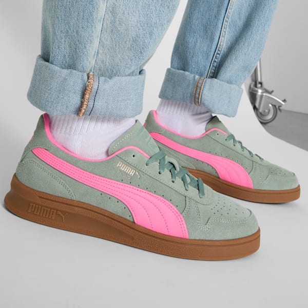 Indoor Soft Sneakers, Green Moon-Sun Struck, extralarge